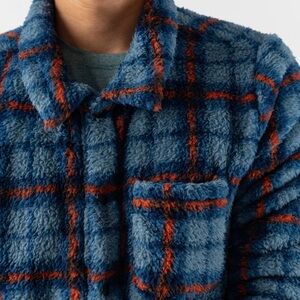 NWT Blue and Orange Rabbit Men’s Fleece in Large
